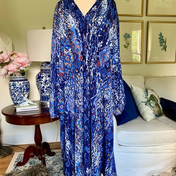 New Directions A-Line Dress, XL, Blue - Picture 6 of 11